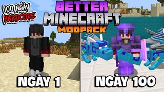 KiraMC Tóm Tắt 100 Ngày BETTER MINECRAFT Sinh Tồn Siêu Khó Của Siêu Trộm !!