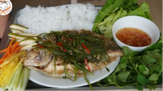 100K có cá hấp bia thơm lừng cùng với nước chấm siêu ngon 1 #reviewfood