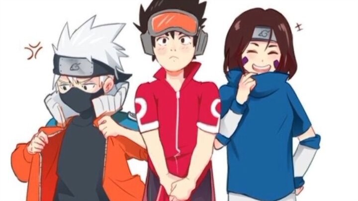 When Minato's team and Kakashi's team changed clothes