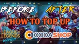 How to TopUp Wild Cores Using Codashop - League of Legends Wild Rift