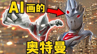 用AI试着画出了奥特曼www【模玩杂货部】