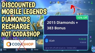 DISCOUNTED ML DIAMONDS RECHARGE | NOT CODASHOP (TAGALOG)