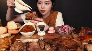 SUB) !🍖🍺 various barbecue meats & beer mukbang asmr