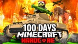 100 Days in a WORLD WAR in Hardcore Minecraft...