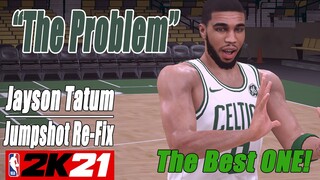 Jayson Tatum Jumpshot Re Fix NBA2K21 with Side-by-Side Comparison