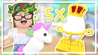 🦄😍 [ $7,250 ] HATCHING 5 ROYAL EGGS! // Roblox Adopt Me!