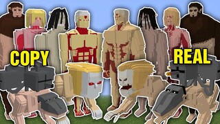 Mình bị Copy mod Minecraft Attack on Titan