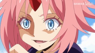 The cute king evolves into a demon king and resurrects everyone. Milim declares war on Karion and de