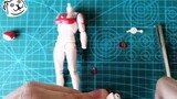 Quá trình tự sửa đổi Ultraman SHF, quá trình dán và quá trình tô màu của Ultrafather có trong video 