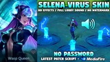 Selena Virus Epic Skin Script | Full Lobby Sound & HD Effects - No Password | Mobile Legends