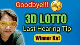3D LOTTO HEARING TODAY | DECEMBER 31 2019