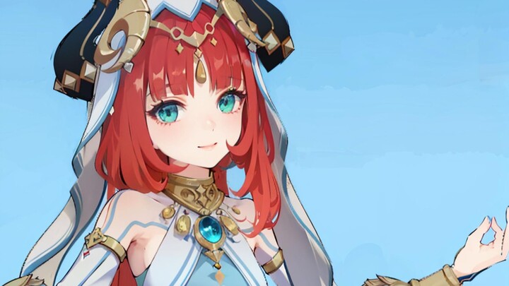 AI Animation - Genshin Impact Nilu, lagu social rocking ini, bisakah kamu persembahkan untuk Dewa Ru