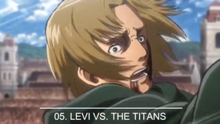 top 5 nhưng pha LEVI cực ngầu trong attack on titan ( phần 1)