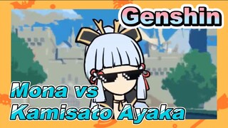 Mona vs Kamisato Ayaka