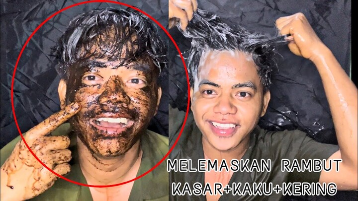 cara melemaskan rambut kering+kaku+kasar