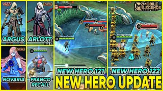 HANABI REVAMP S27 UI, NEW HERO NOVARIA, HERO ARLOTT, HERO MARKSMAN 121, ARGUS SEASON | MLBM UPDATE