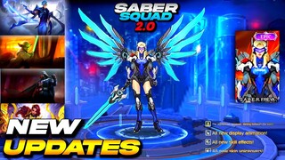 NEW UPDATE - SABER SQUAD 2.0 | ZERO DIAMONDS SKIN | GUSION BROTHER | FREYA SABER SQUAD SKIN | MLBB