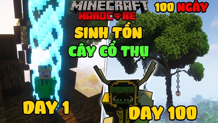 KiroMC tóm tắt 100 ngày sinh tồn vòng bo giới hạn trong cây cổ thụ siêu khó Minecraft