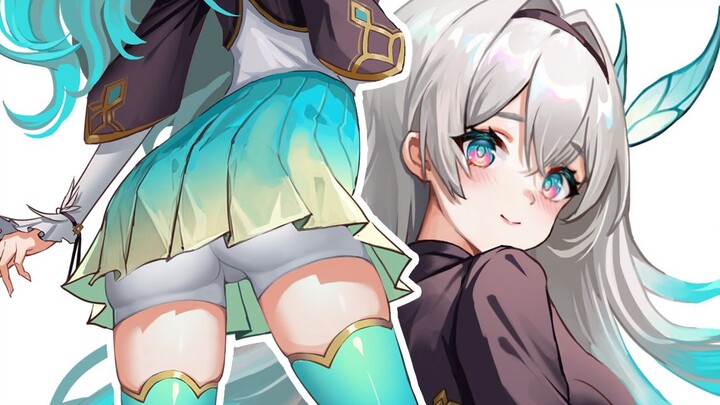 进来被流萤硬控！【作画过程】
