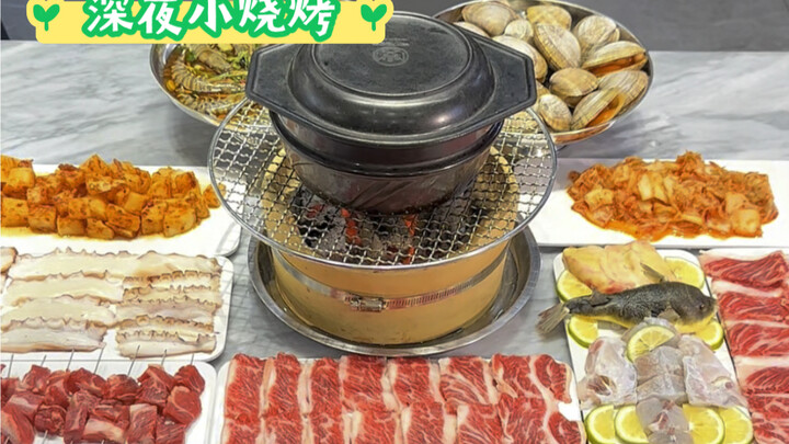 เนื้อย่าง ปลาปักเป้าย่าง ข้าวต้มอร่อยมากเลย