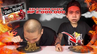 CHALLENGE ABANG WARKOP RANDOM, MAKAN MIE GHOST PEPPER!