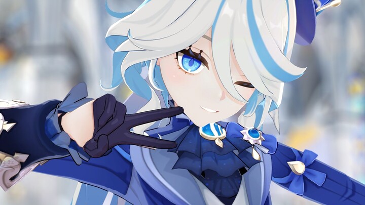 [Genshin Impact MMD/Funina] "Kamu bilang kamu menyukaiku? Kalau begitu, ayo kita uji coba cinta dulu