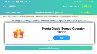 Kuota internet gratis 100GB semua operator