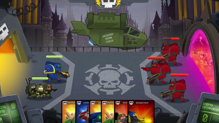 مقطع دعائي للعبة بطاقات تقمّص أدوار بأسلوب لطيف من عالم Warhammer 40K