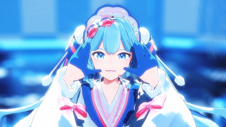 It's the cute Snow Miku!