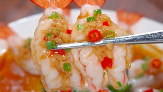 Hari ini saya berbagi hidangan keenam untuk makan malam Tahun Baru Imlek, udang bunga mekar kekayaan