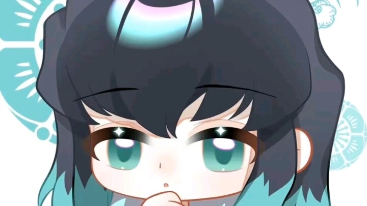 Demon Slayer avatar, with three knife images
