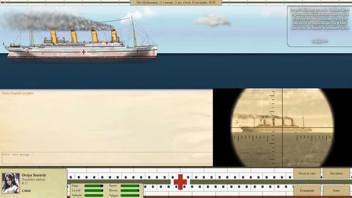 🔴 Britannic Voyage RPG 2023 ( Episode 05 ) - Attaque Du L'Unterseeboot 73 Sur Le HMHS Britannic