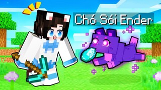 Mèo Simmy 1 Ngày Nhận Nuôi Em Bé Chó Sói Ender Trong Minecraft