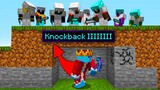 Minecraft Manhunt, But Every Block I Break Increases My Knockback