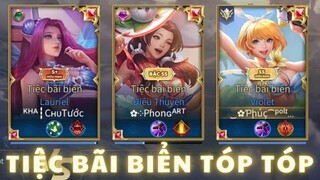 Top 1 Liliana cùng Idol Tóp Tóp Du Thanh Phong, Kha Chu Tước làm bộ 3 Skin Tiệc Bãi Biển căng đét