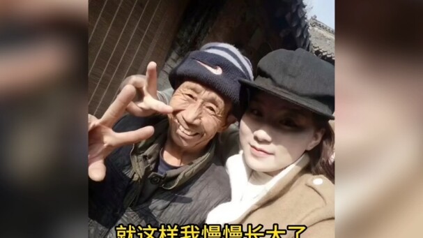 That’s the beautiful girl who helped Dad stand up so he could watch the flag-raising!