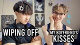 Wiping off my Boyfriend's Kisses Prank 💋💔 Cute Gay Couple & Funny Reaction
