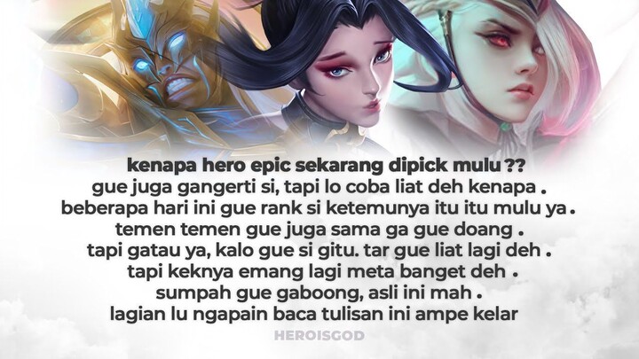 kenapa hero epic dipick mulu