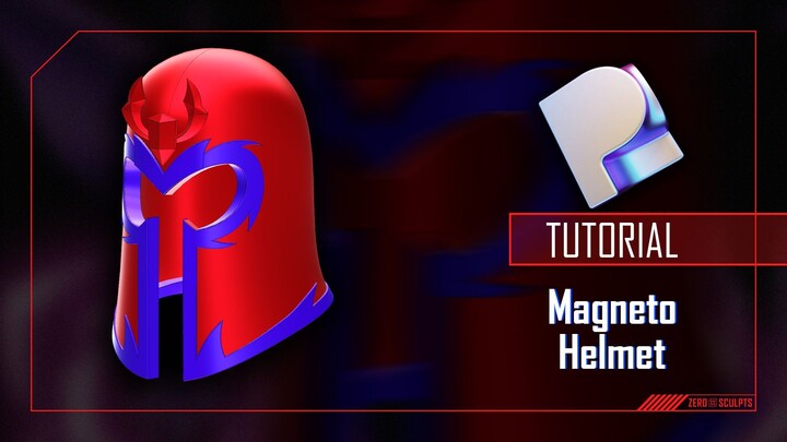 Capacete Magneto - Helmet Magneto Tutorial - Plasticity 2025.3