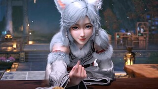What a seductive look! Yinyue, you are quite playful