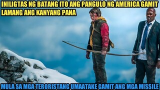 INILIGTAS NG BATANG ITO ANG PANGULO GAMIT LAMANG ANG KANYANG PANA MULA SA MGA MASASAMANG GRUPO