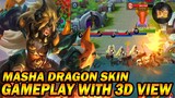 Masha Dragon Armor Gameplay Using 3D View | Mobile Legends: Bang Bang!