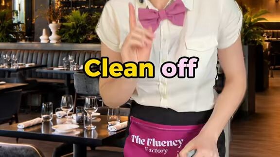 Can you clean the table?