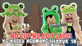 NO CUT NO EDIT BERTIGA !!😜 LOMBA! YANG KALAH NGOMONG HAYYUK 10× 🤣| ROBLOX INDONESIA 🇮🇩 |