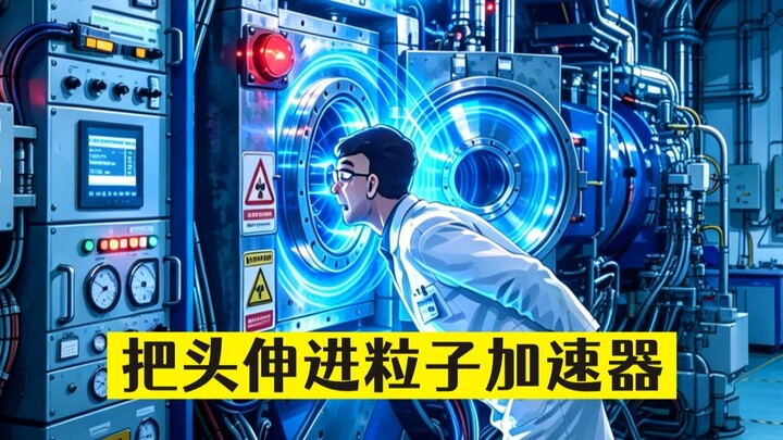 He stuck his head into a particle accelerator, got his brain pierced by a proton beam, and somehow s