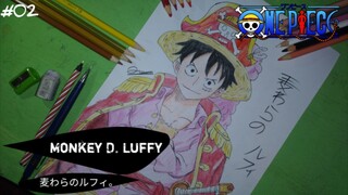 speed drawing •MONKEY D. LUFFY• 麦わらのルフィ•