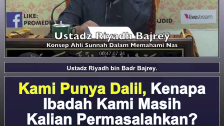 simak penjelasan berikut ini bagi engkau yang mengatakan kami punya dalil sendiri²!!!!