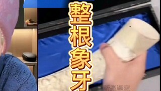 整根象牙，出口创汇，保护动物，人人有责