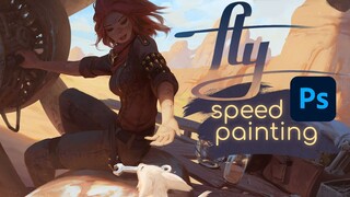 FLY - speed painting (Time-lapse)