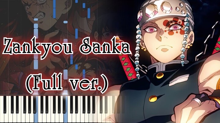 [Kimetsu no Yaiba: Yuukaku-hen OP] Zankyousanka (Full ver.) Piano Arrangement